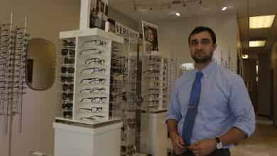 Modern eye exam room at Columbus 20/20 Eyecare - Columbus GA